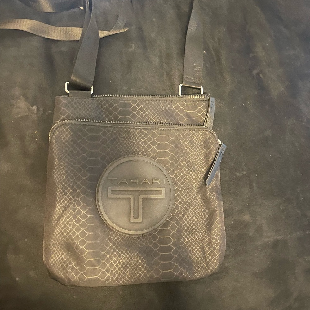 Tahari Snakeskin Pattern Crossbody Bag